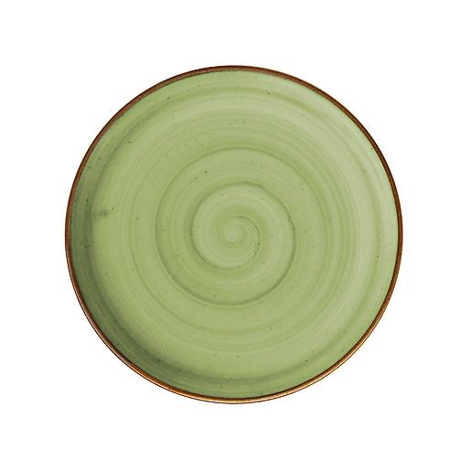 Plato pando 28.3cm Caoba verde oliva