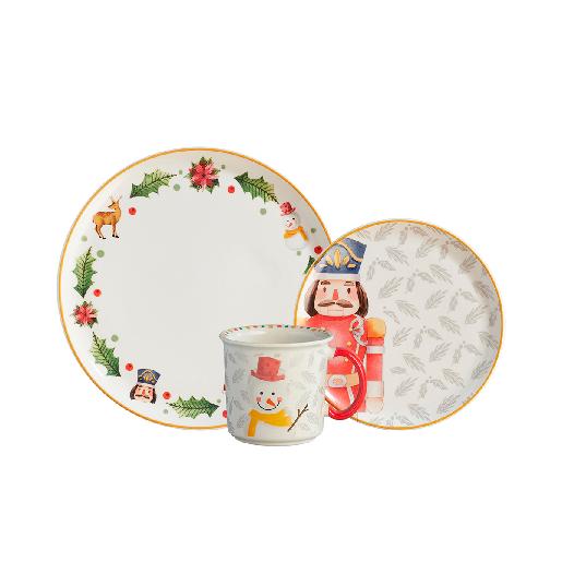 Combo Set 5 Platos + 4 Mugs Magia Navideña Combo Set 5 Platos + 4 Mugs Magia Navideña