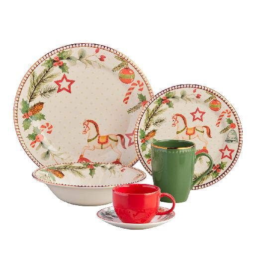 Combo Vajilla Dulce Navidad + Set de Té Dulce Navidad Combo Vajilla Dulce Navidad + Set de Té Dulce Navidad