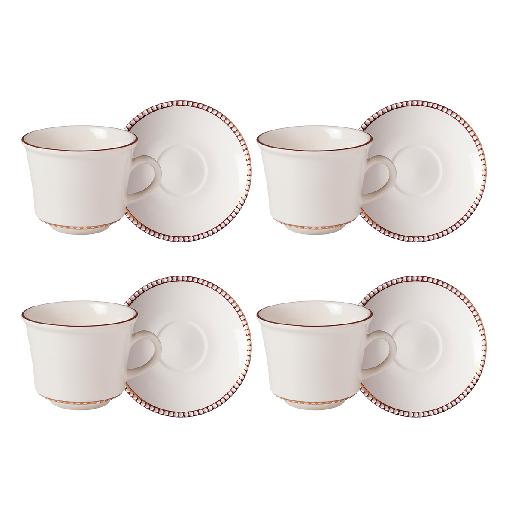 Set de té Corona Ariana 4 puestos 8 piezas Set de té Corona Ariana 4 puestos 8 piezas