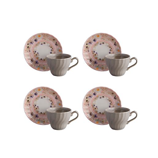 Set de Té Florentis 4 Puestos 8 Piezas 249.6ml Set de Té Florentis 4 Puestos 8 Piezas 249.6ml