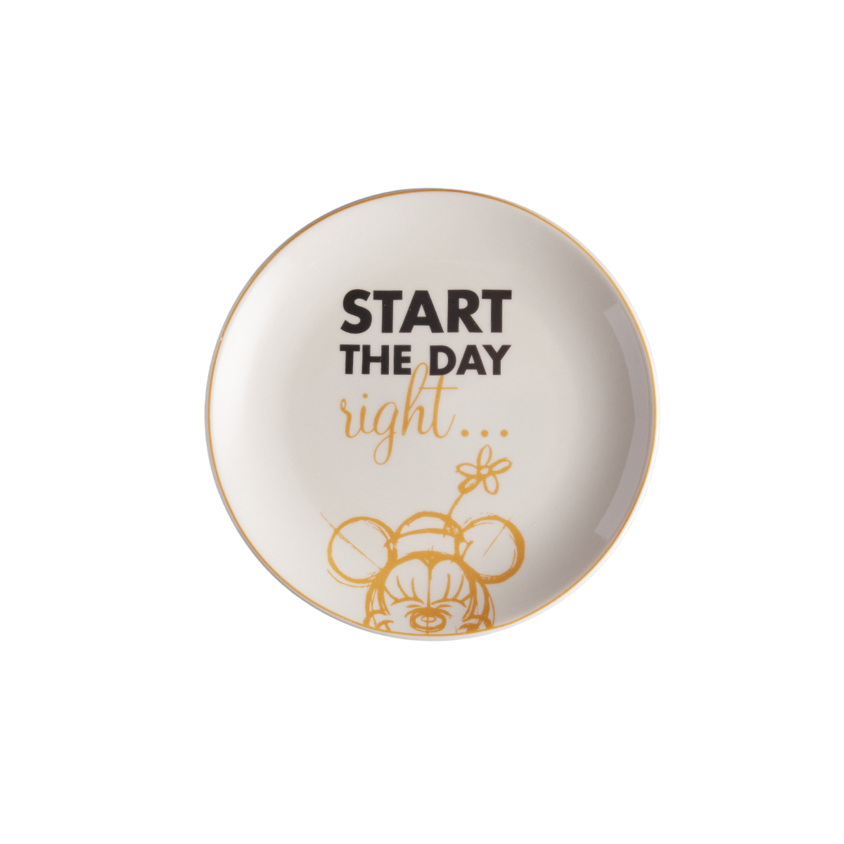 Plato Postre 20.2cm Minnie Start the Day Disney