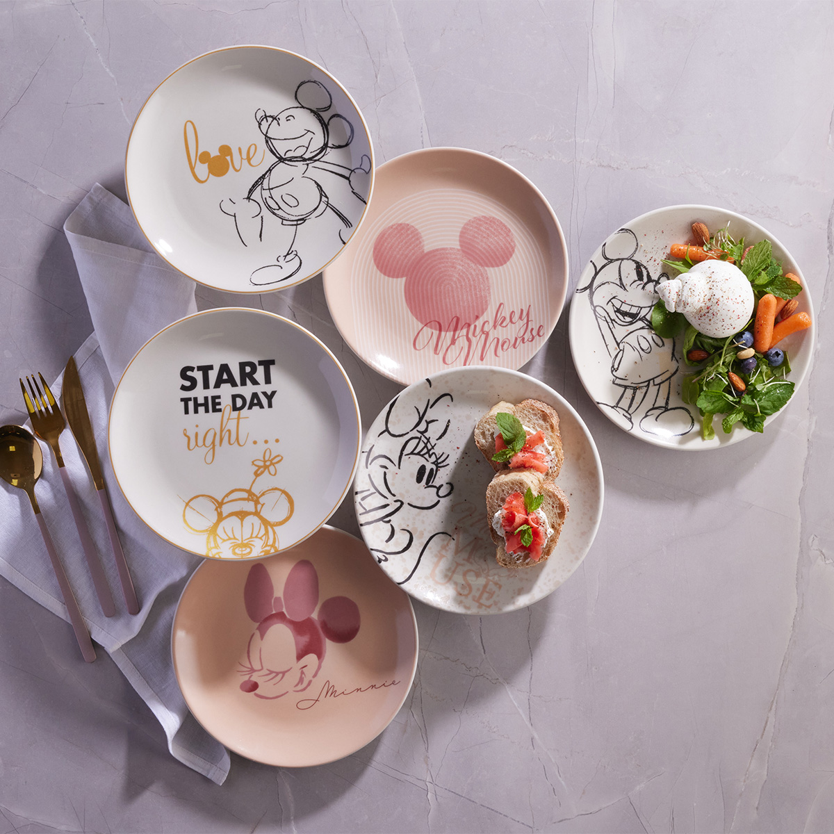 Plato Postre 20.2cm Minnie Rose Disney