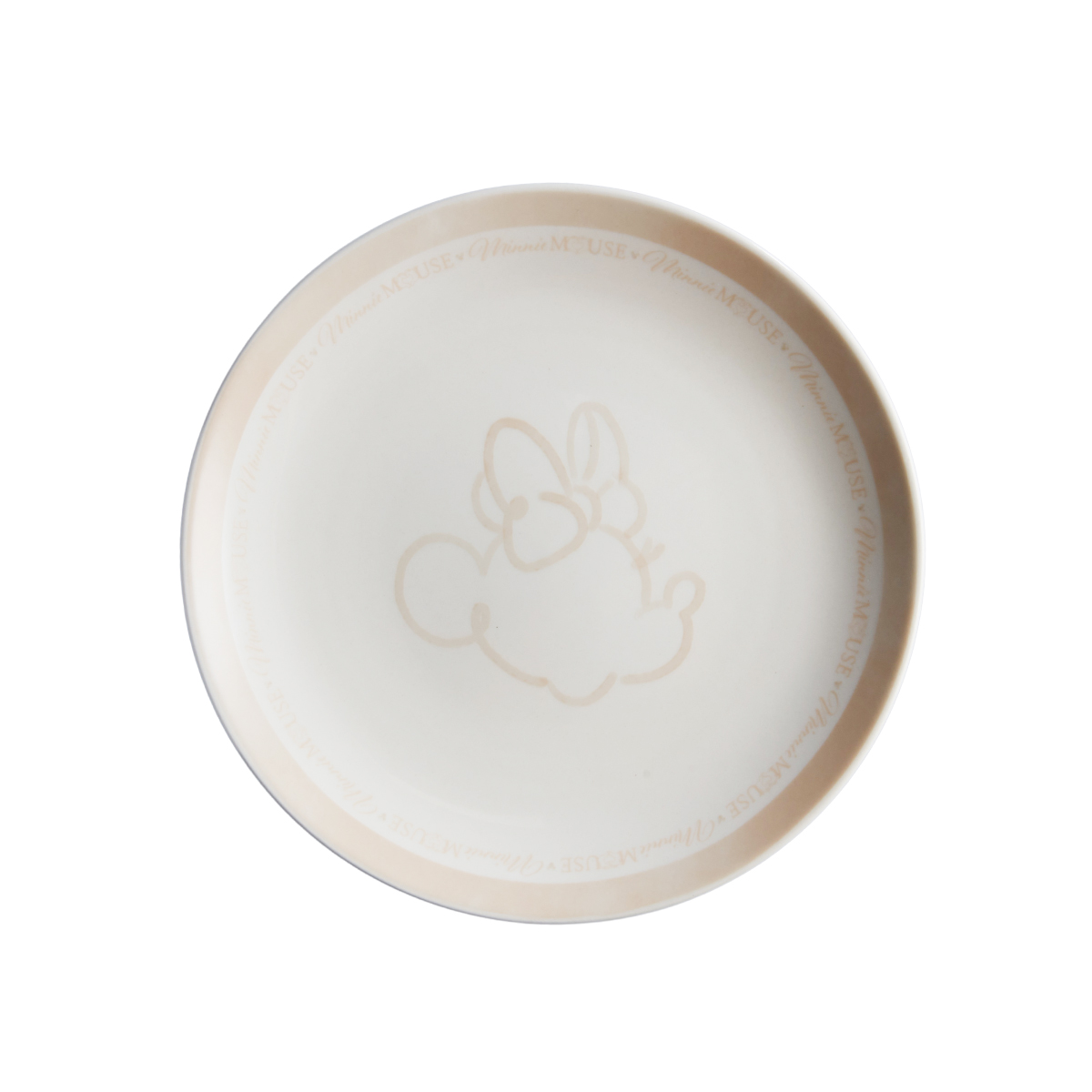 Plato Pando 25.6cm Mickey Minnie Silueta Disney