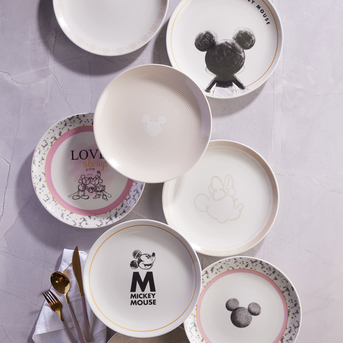 Plato Pando 25.6cm Ondas Disney