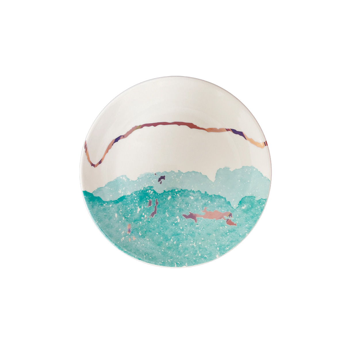 Plato Postre 20.2cm Genesis Turquesa