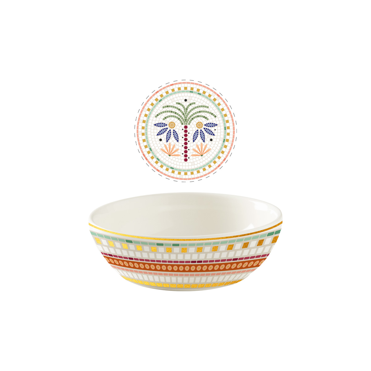 Plato Hondo Fiore Palmera 494.4ml