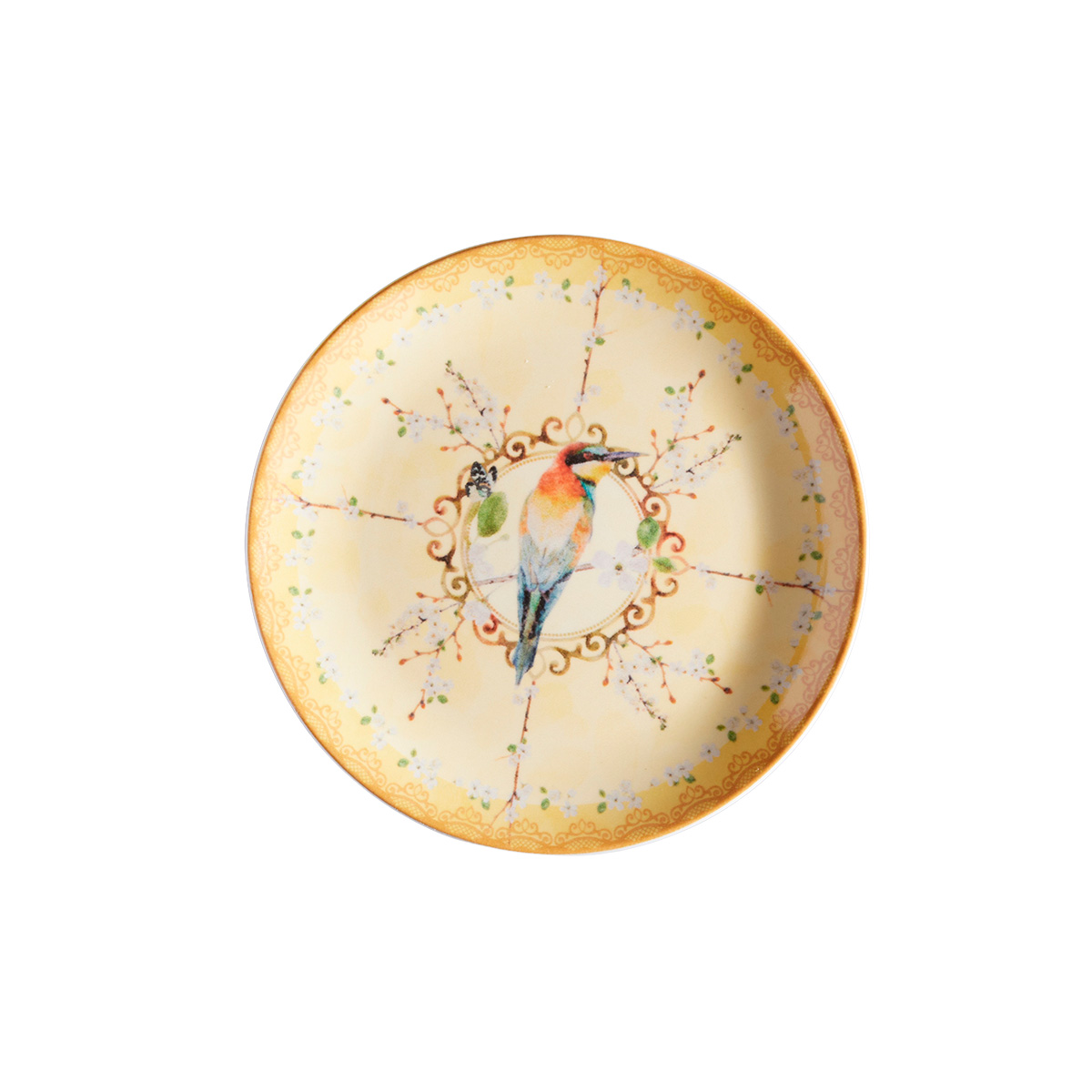Plato Postre Susurro Amarillo 20.7cm
