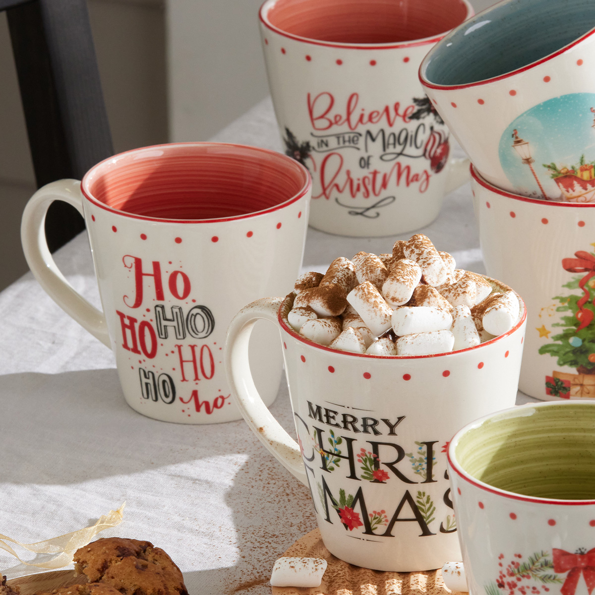 Mug 367.9ml Mensajes de Navidad HoHoHo