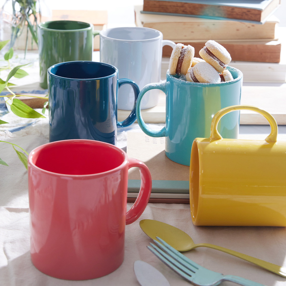 Mug Carlota Verde Azul 318.9ml