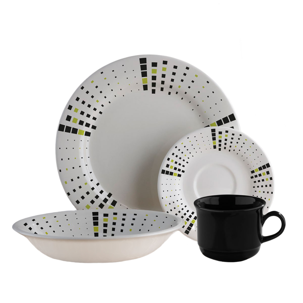 Vajilla Malaya Corona de puestos y 16 piezas