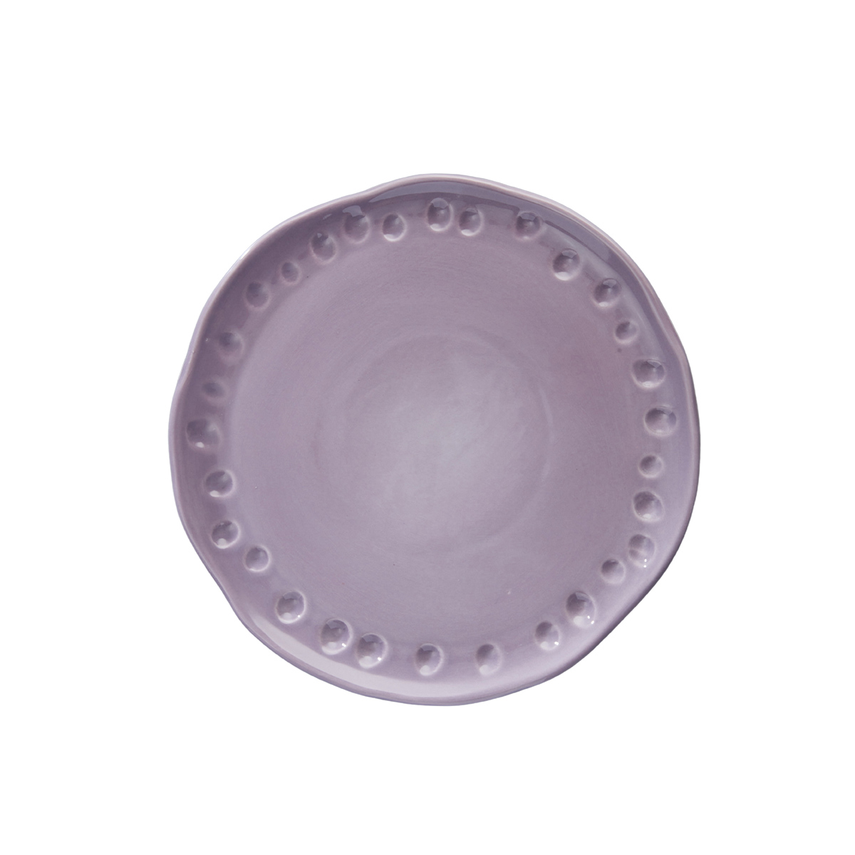 Plato Irregular Huellas Cocoplum 24cm Lavanda