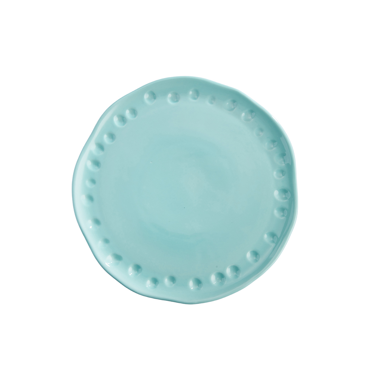 Plato Irregular Huellas Cocoplum 24cm Menta
