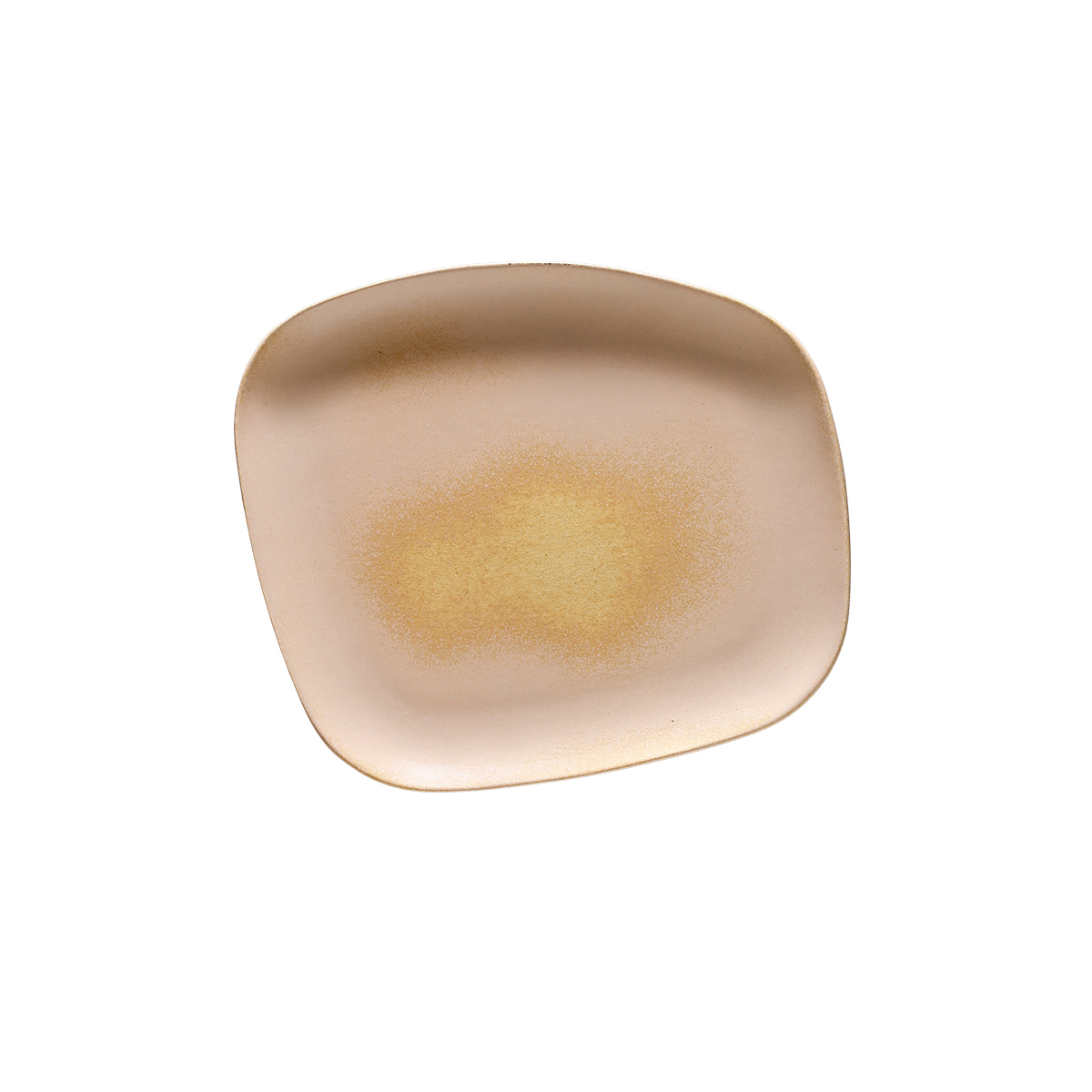 Plato Asimétric 20.3X18Cm Beige Envejecido