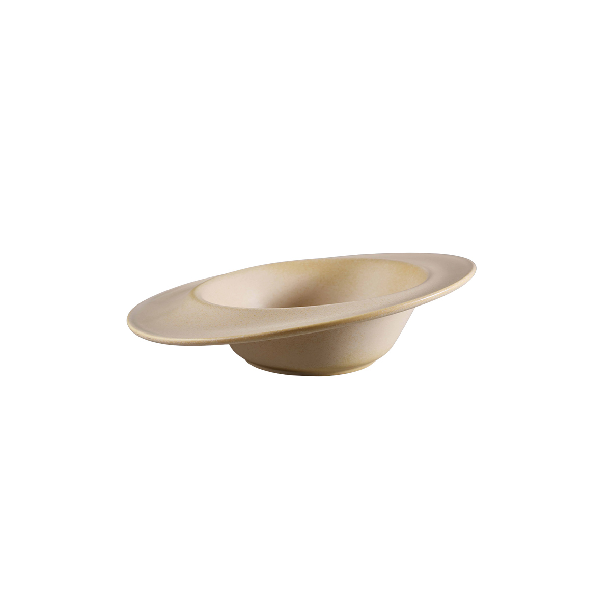 Plato Hondo 593ml Color Beige Envejecido