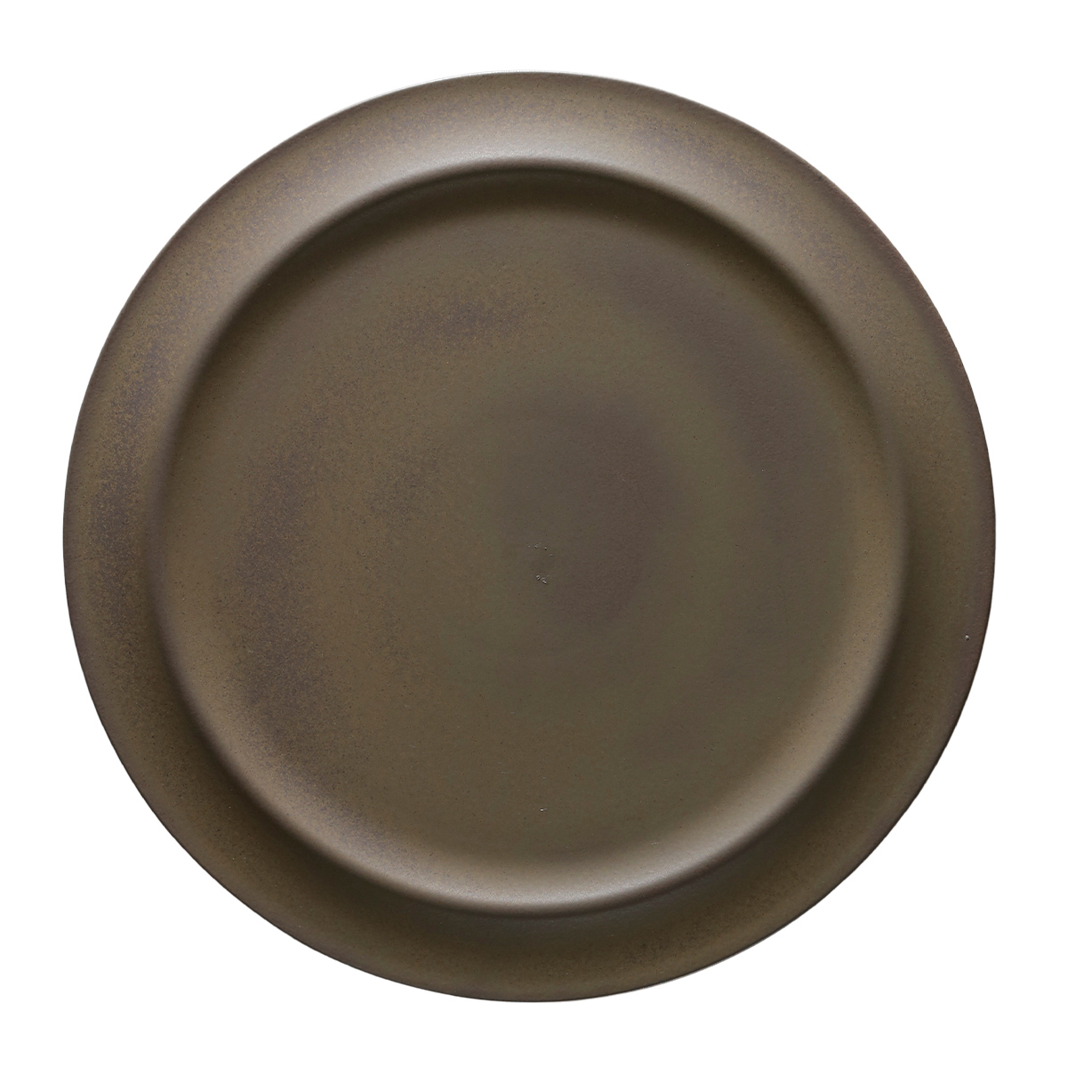 Plato Pando 32.5cm Color Mate Verde Envejecido