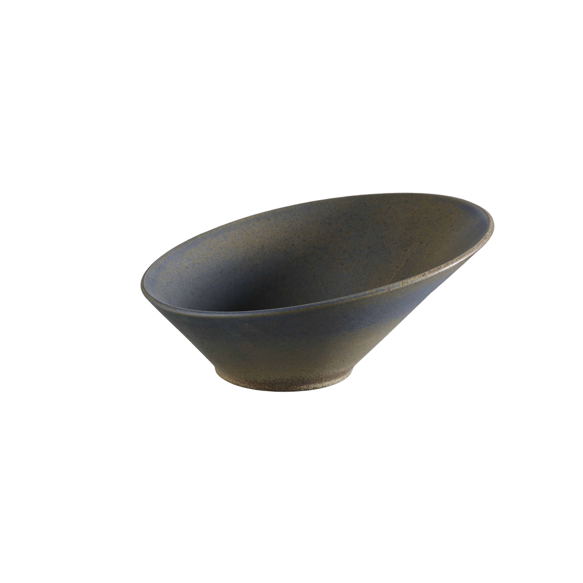 Bowl Inclinado 866ml Azul Mate Envejecido