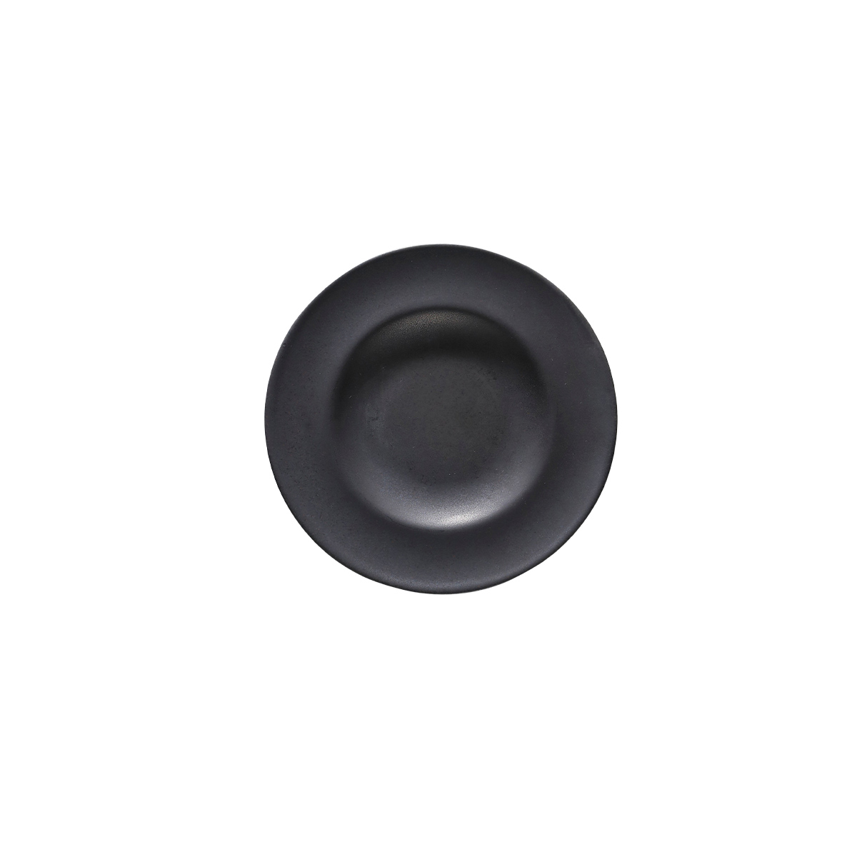 Plato Pando 17cm Negro Mate Envejecido