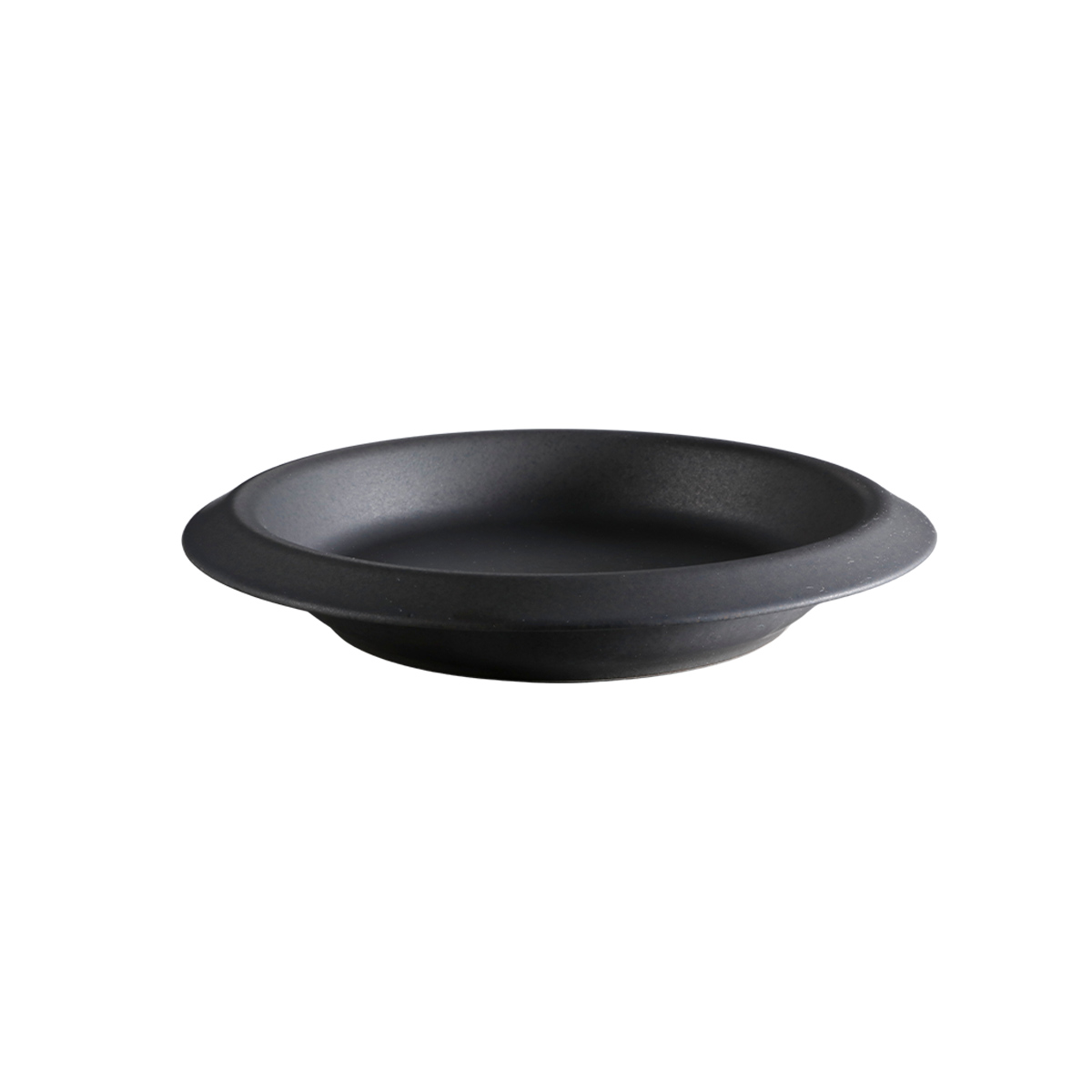 Plato Hondo 417ml Color Mate Negro Envejecido