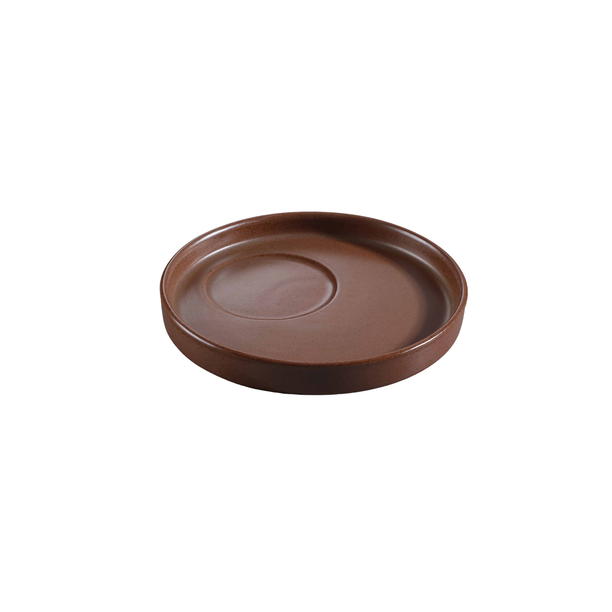 Plato Té 15.5Cm Color Terracota Brillante