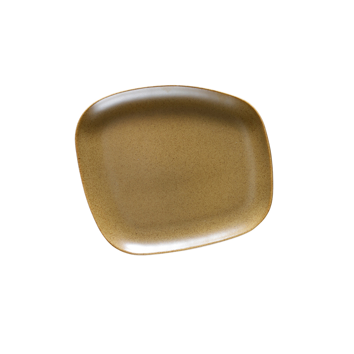 Plato Asimétric 20.3X18Cm Amarillo Brillante