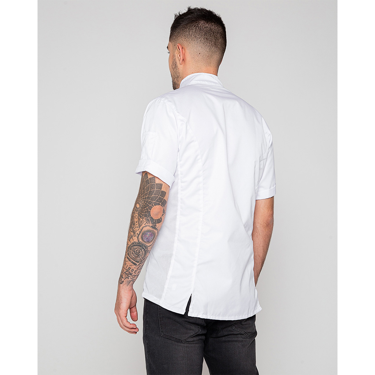 Chaqueta Broche Manga Corta Talla M by All in Chef