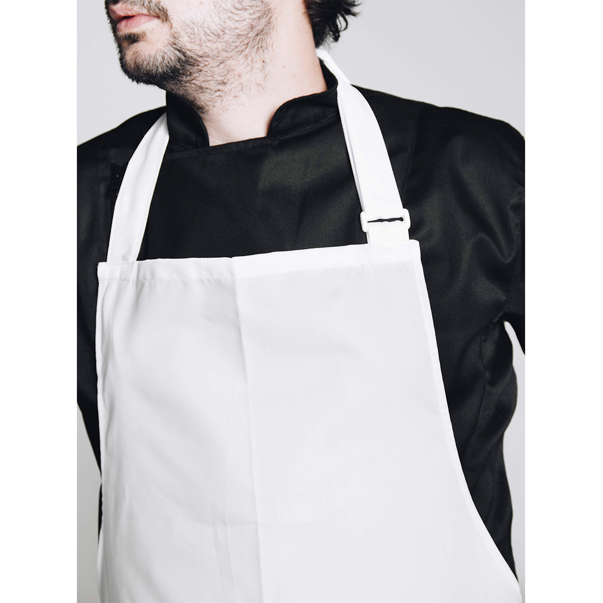 Delantal Pechera Gris by All in Chef, uniformes, Hoteles y Restaurantes, Categorias
