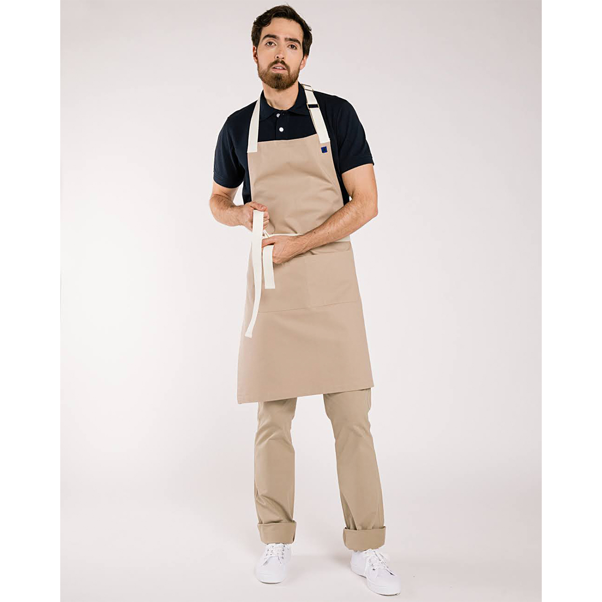 Delantal Pechera Caqui by All in Chef