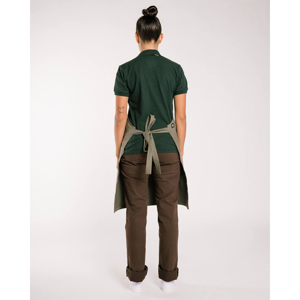 Delantal Pechera Verde by All in Chef