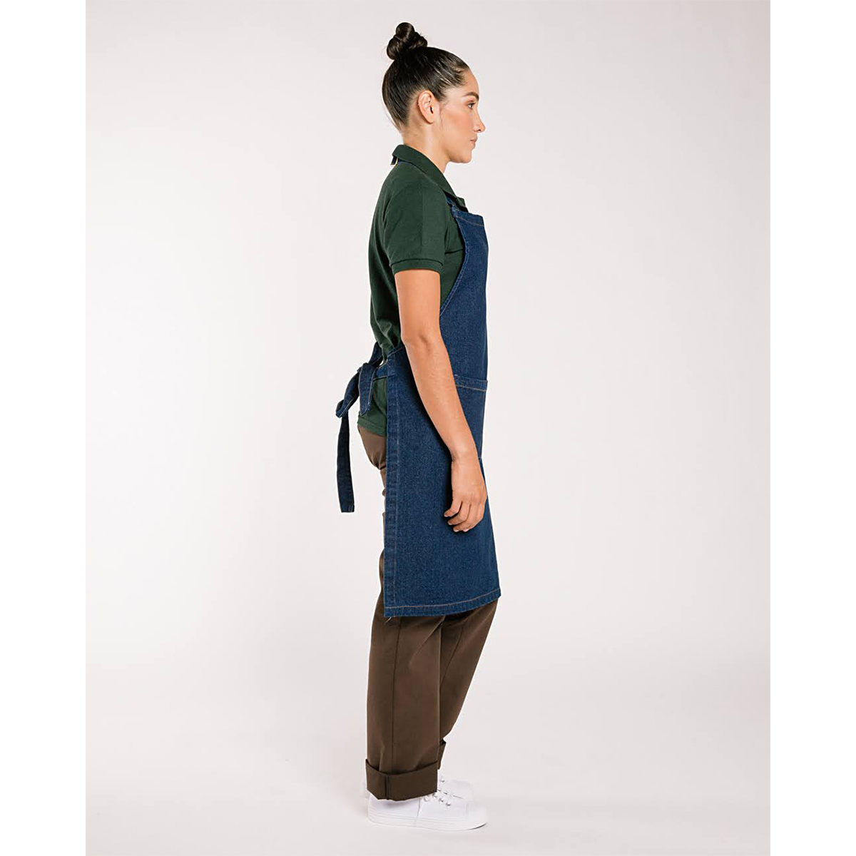 Delantal Pechera Jean Oscuro by All in Chef