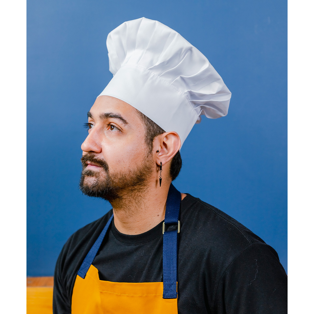 Gorro Champinon Blanco by All in Chef