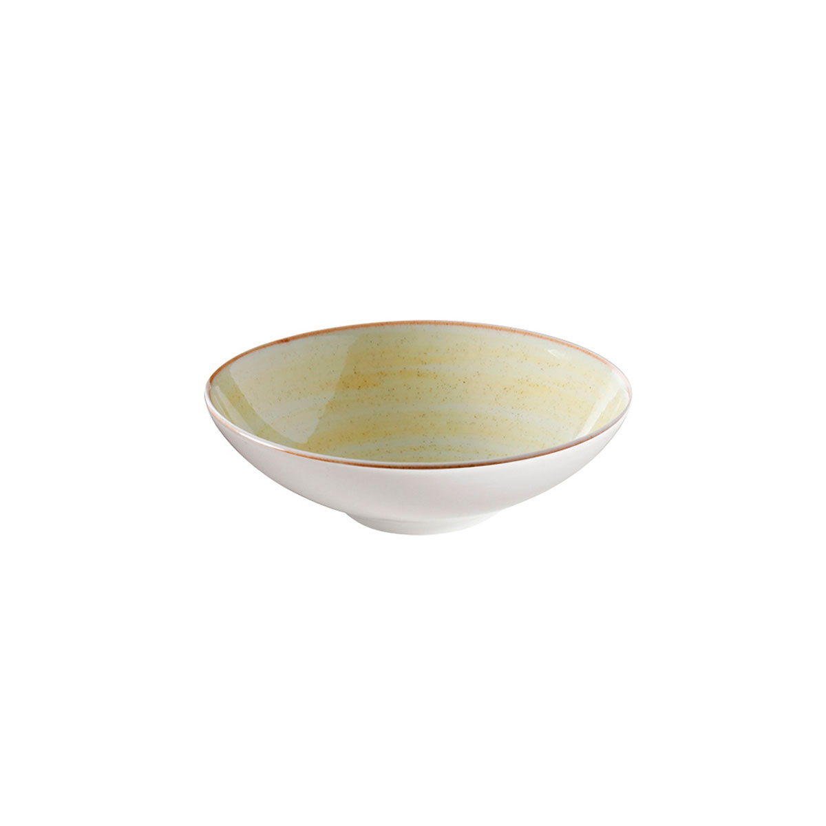 Plato Hondo 730ml Caoba Mostaza