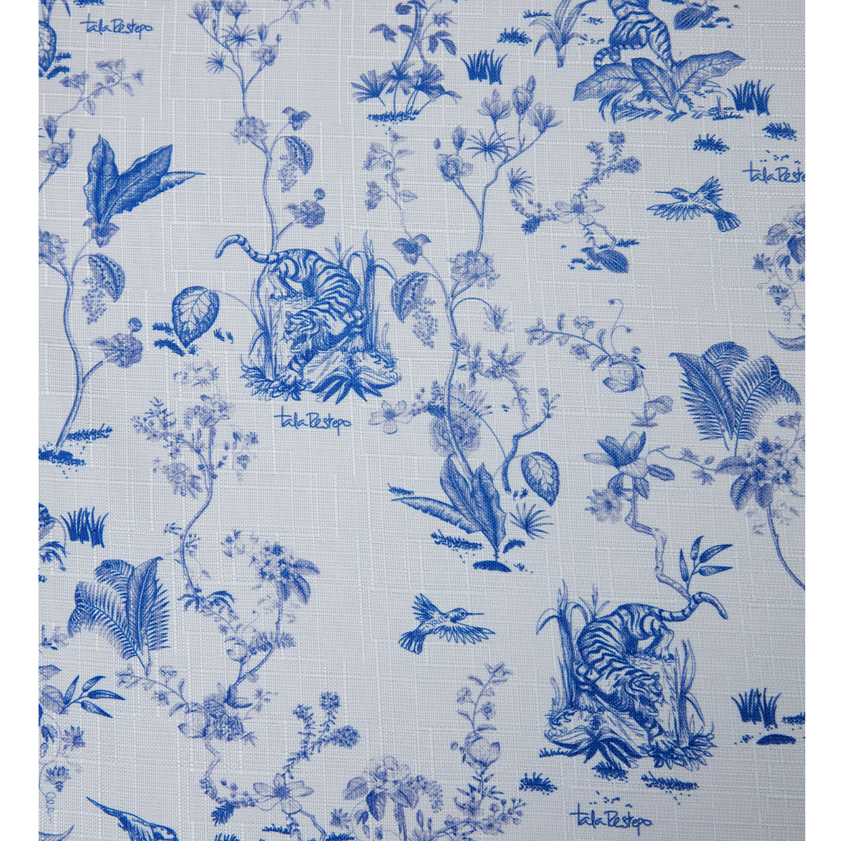 Mantel Safari Azul 140x250cm