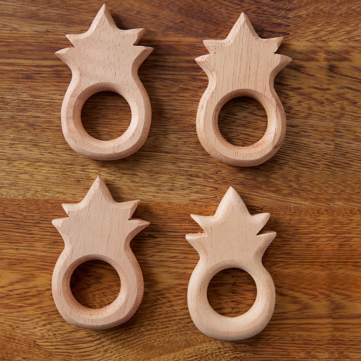 Set 4 Servilleteros 5X1.5cm piña