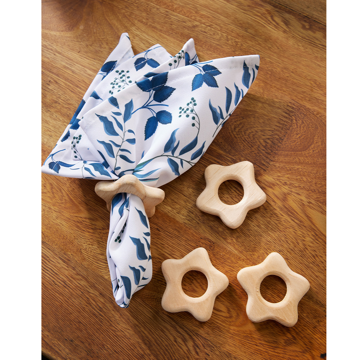 Set 4 Servilleteros 7X1.2cm Estrella