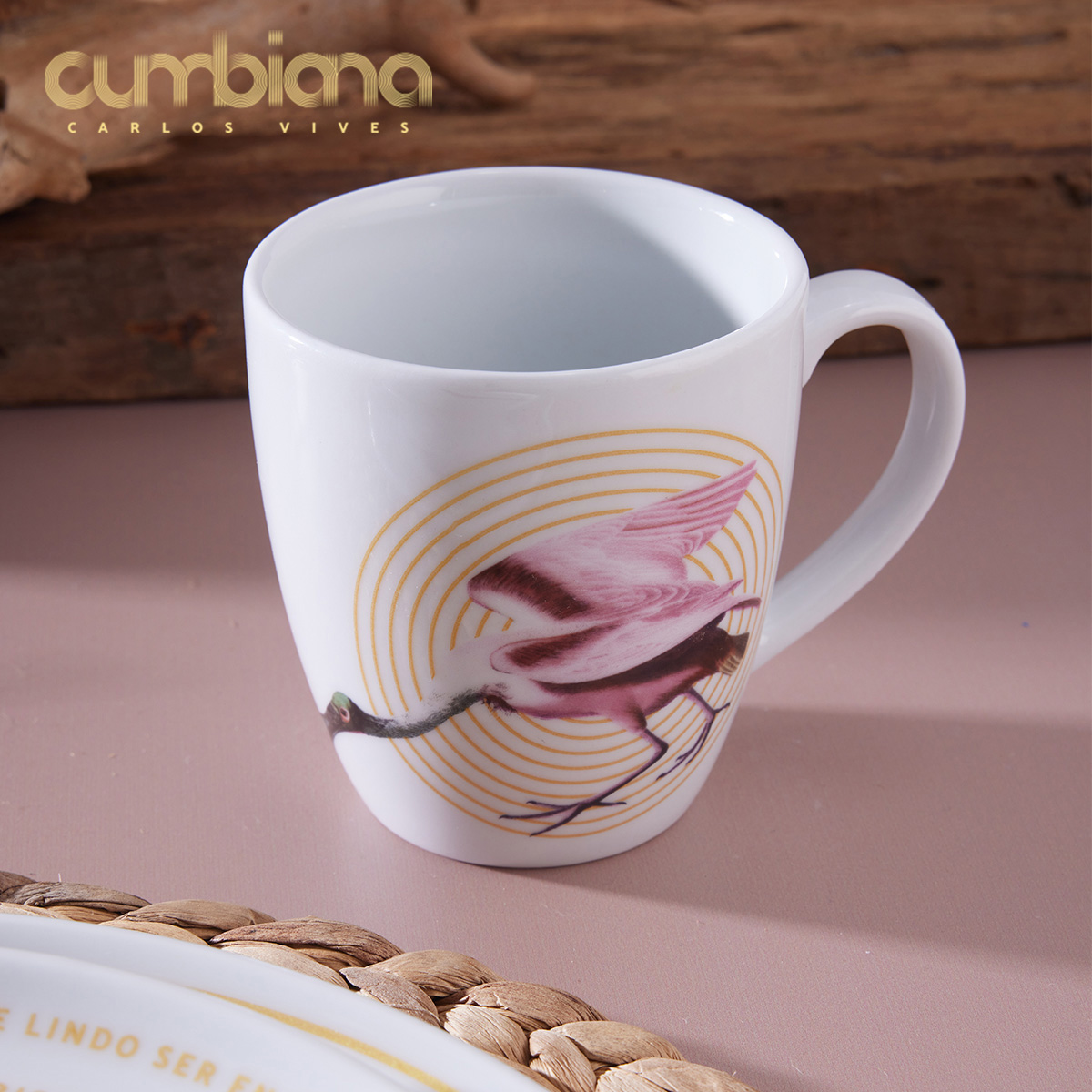 Set 2 Mugs Pato Cuchara Pescador 394.2ml Cumbiana By Carlos Vives