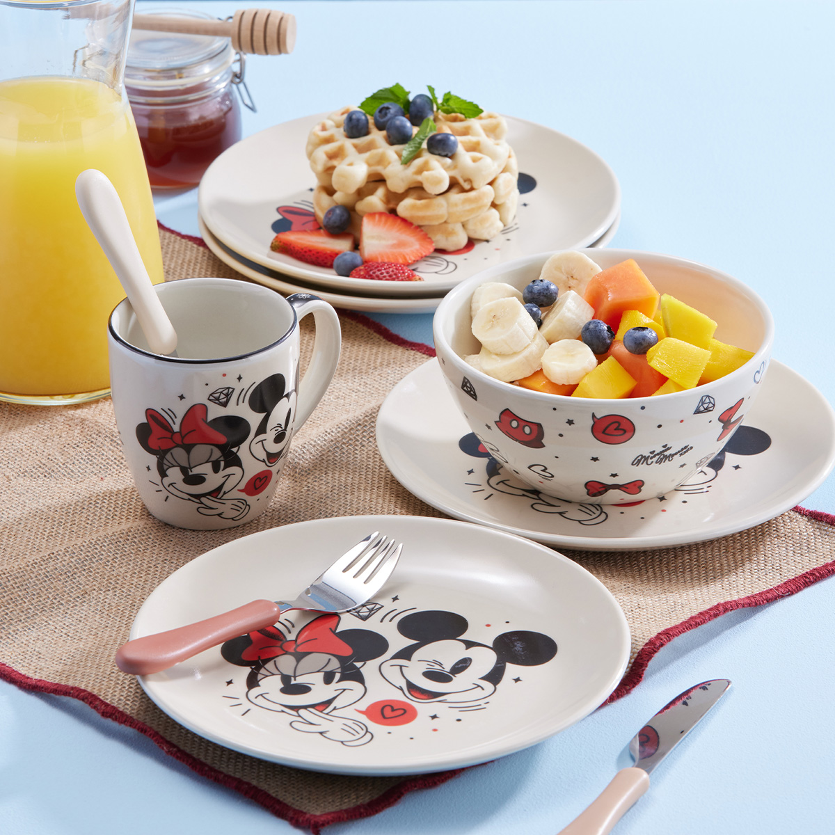 Set de Desayuno 267.7ml Mickey Loyal and True Disney