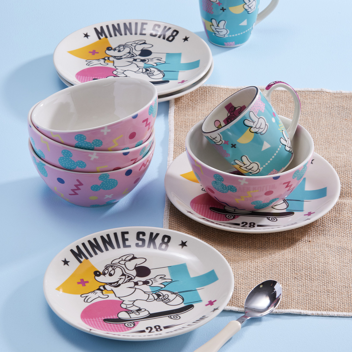Set de Desayuno 267.7ml Minnie Mouse SK8 Disney