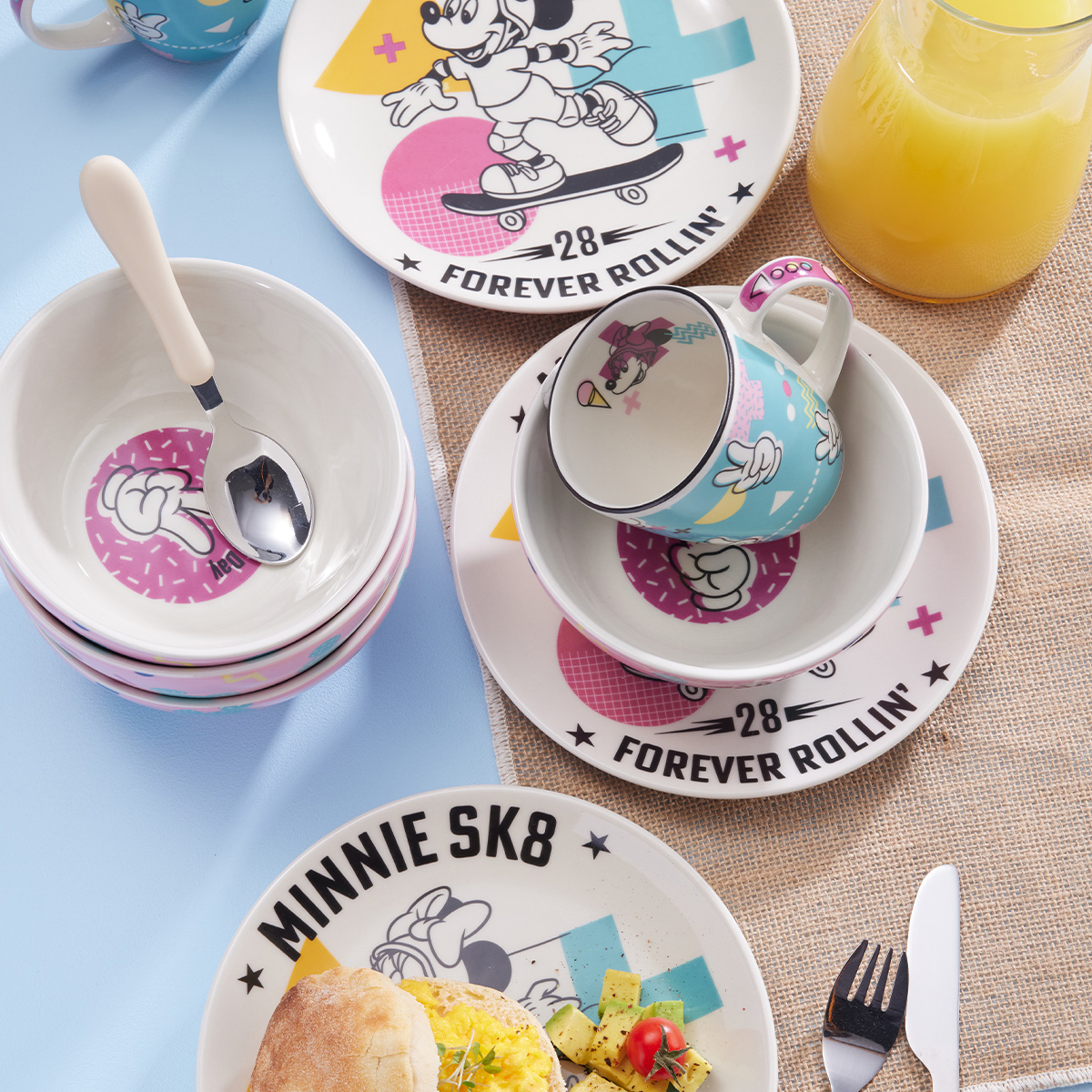 Set de Desayuno 267.7ml Minnie Mouse SK8 Disney