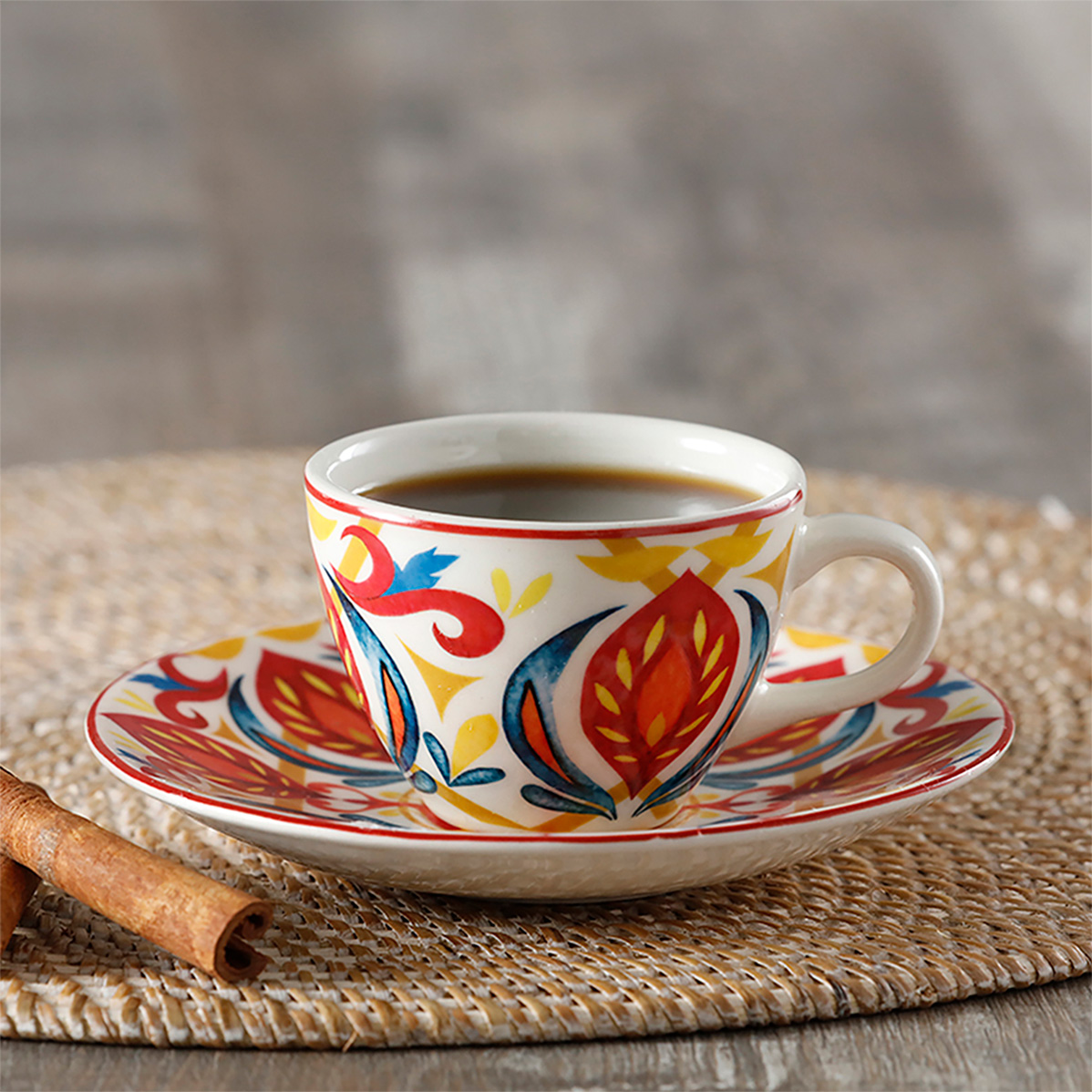 Set de Café 75ml Portofino 2 Puestos 4 Piezas
