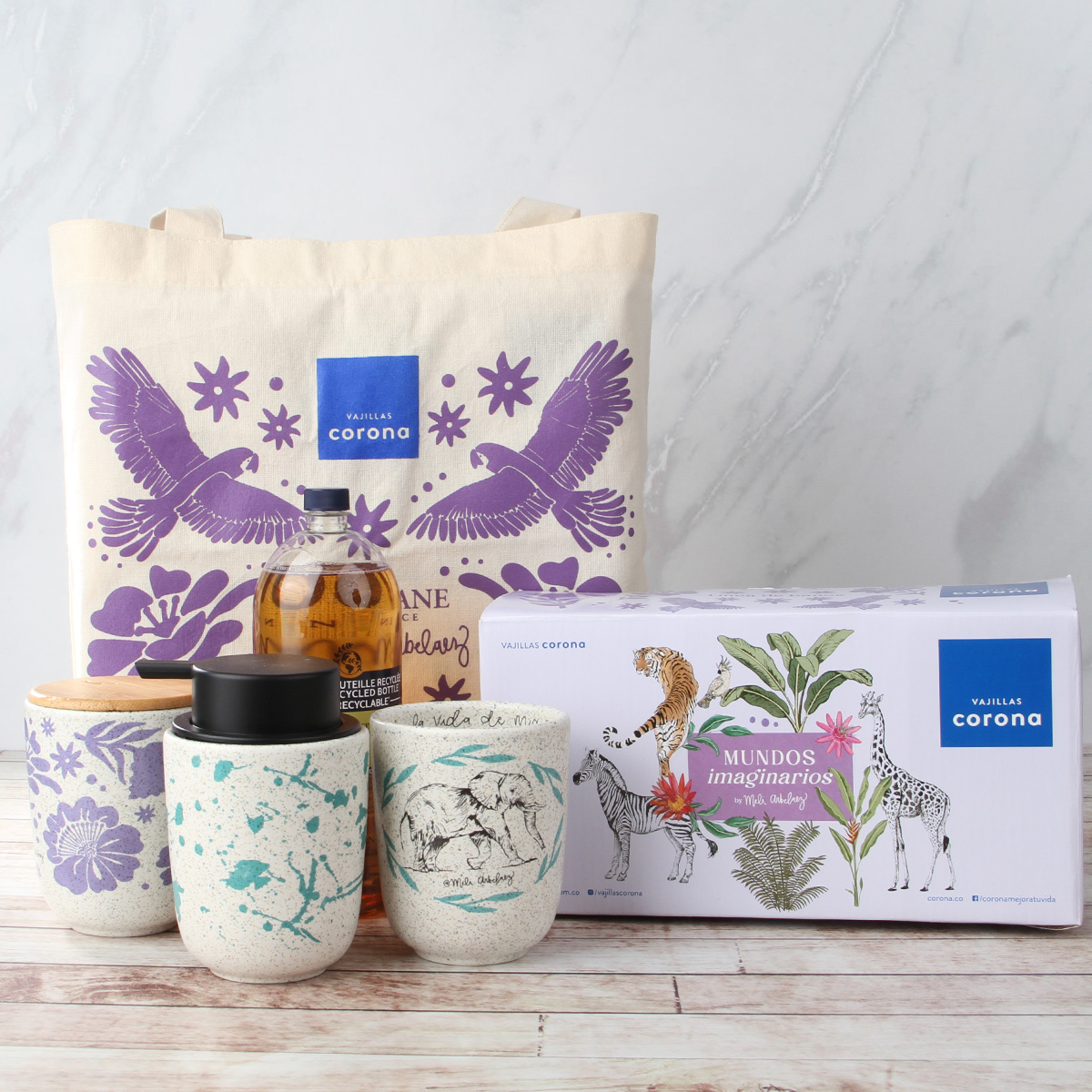 Set de baños Mundos Imaginarios by Meli Arbelaez y L’Occitane + Obsequio