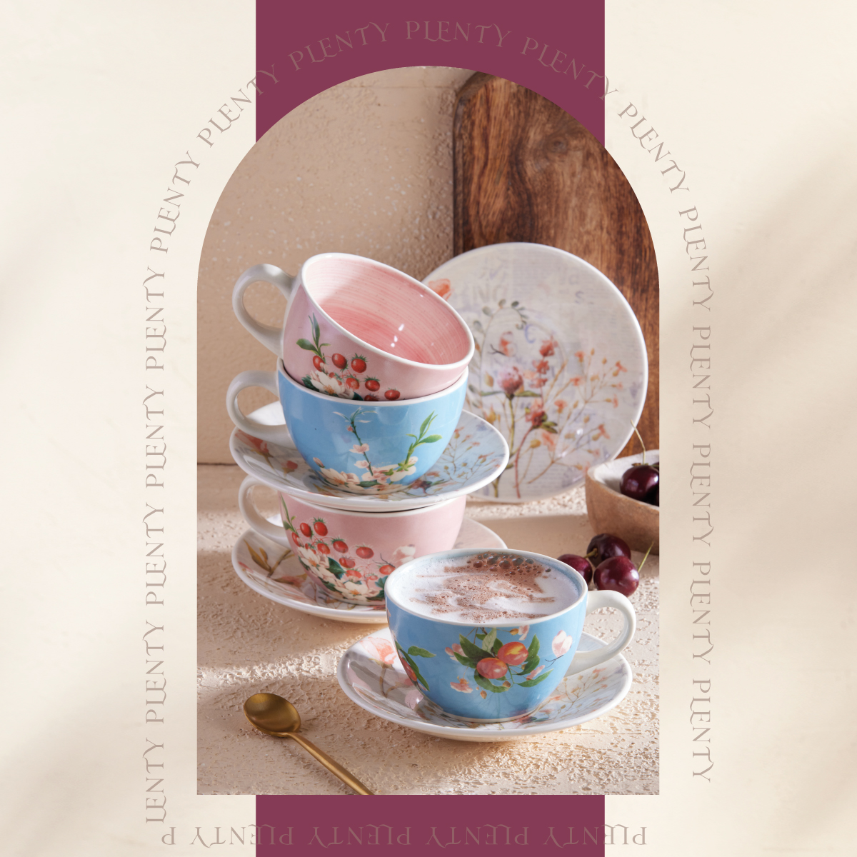Set de Té Plenty 4 Puestos 8 Piezas 249.6ml
