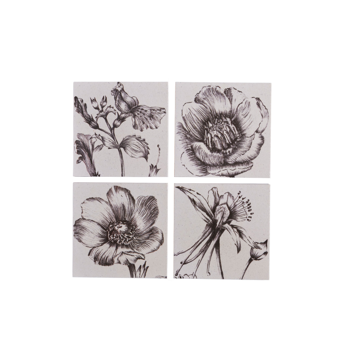 Set 4 Portavasos Elea 10.5cm x 10.5cm