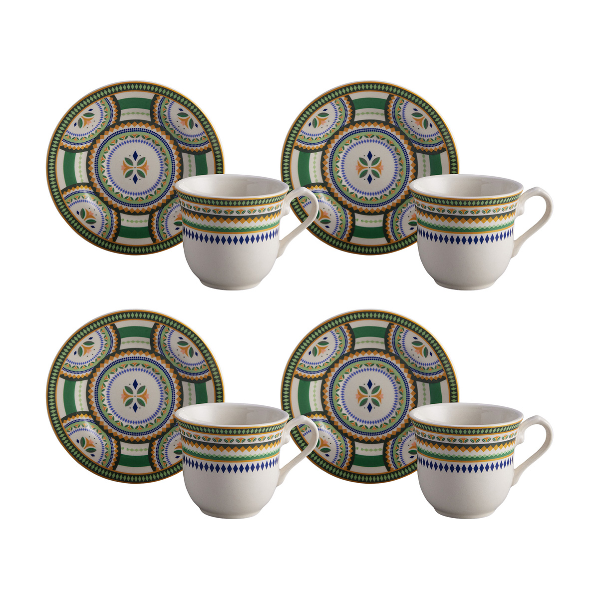 Set De Té Isidora 4 Puestos 8 Piezas