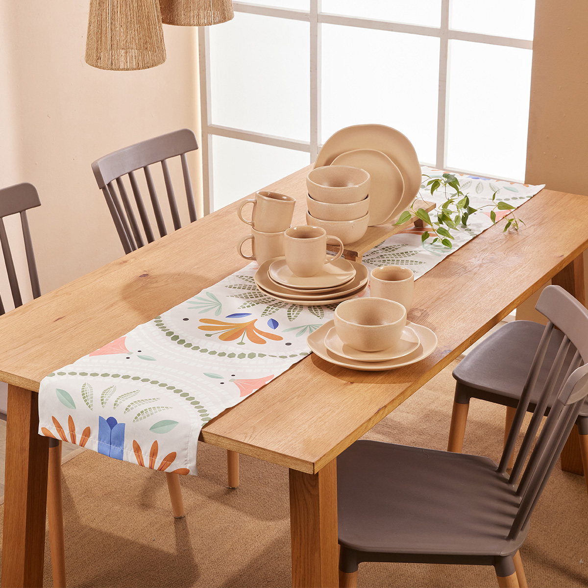 Table Vajilla Y Manteleria Combo Vajilla Areia Camino De Mesa