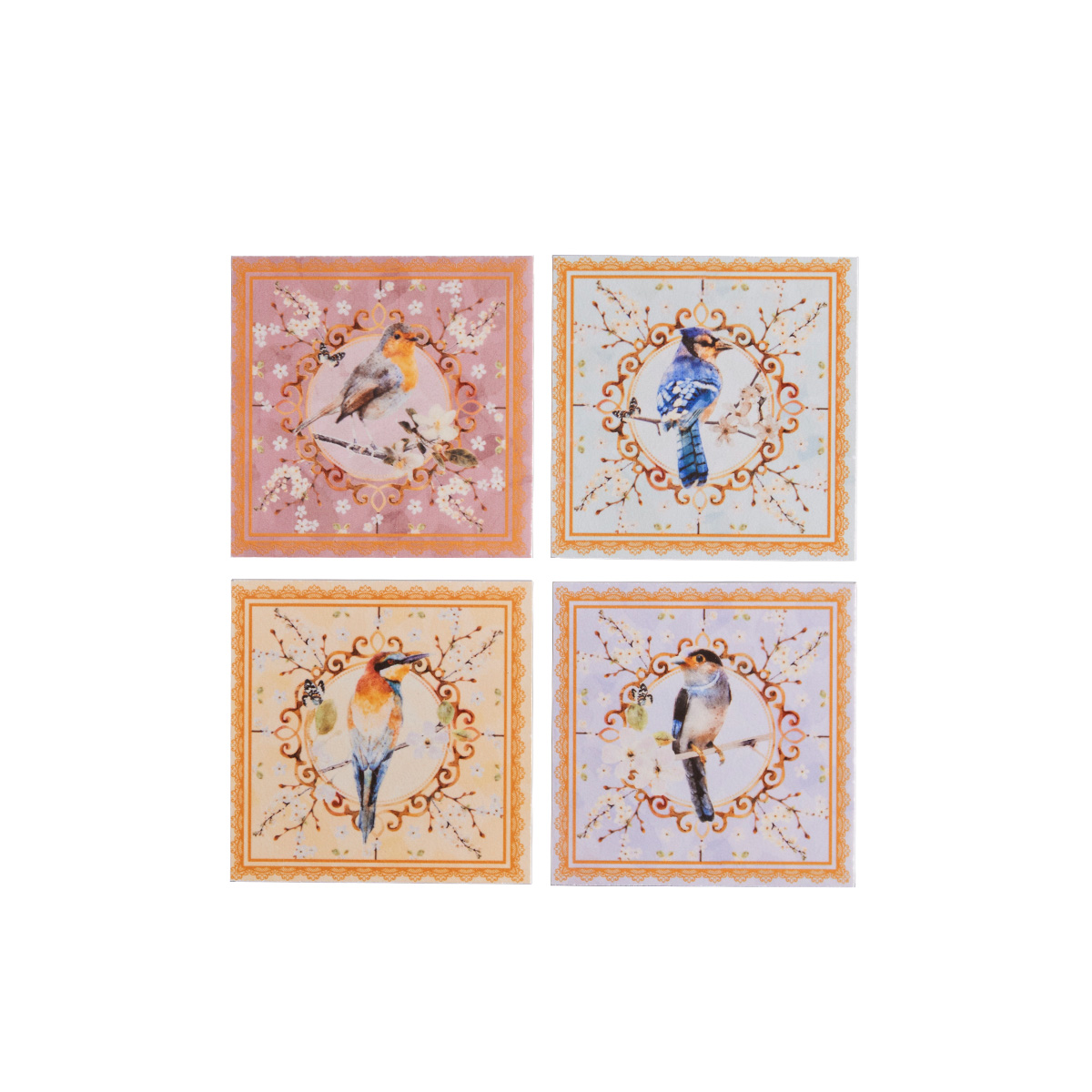 Set 4 Portavasos Susurro 10.5cm x 10.5cm
