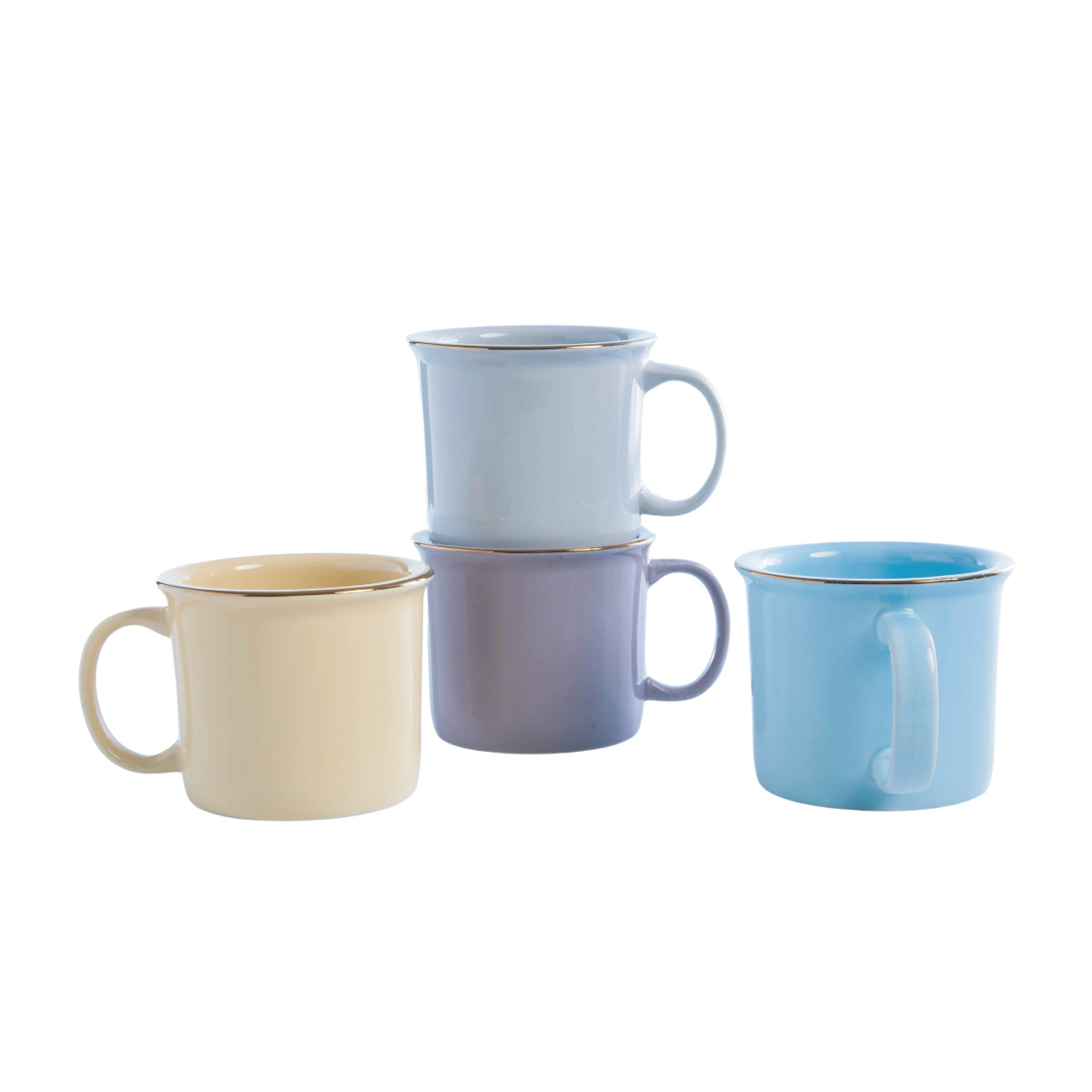 Set 4 Mugs Macaron Surtido B 280ml