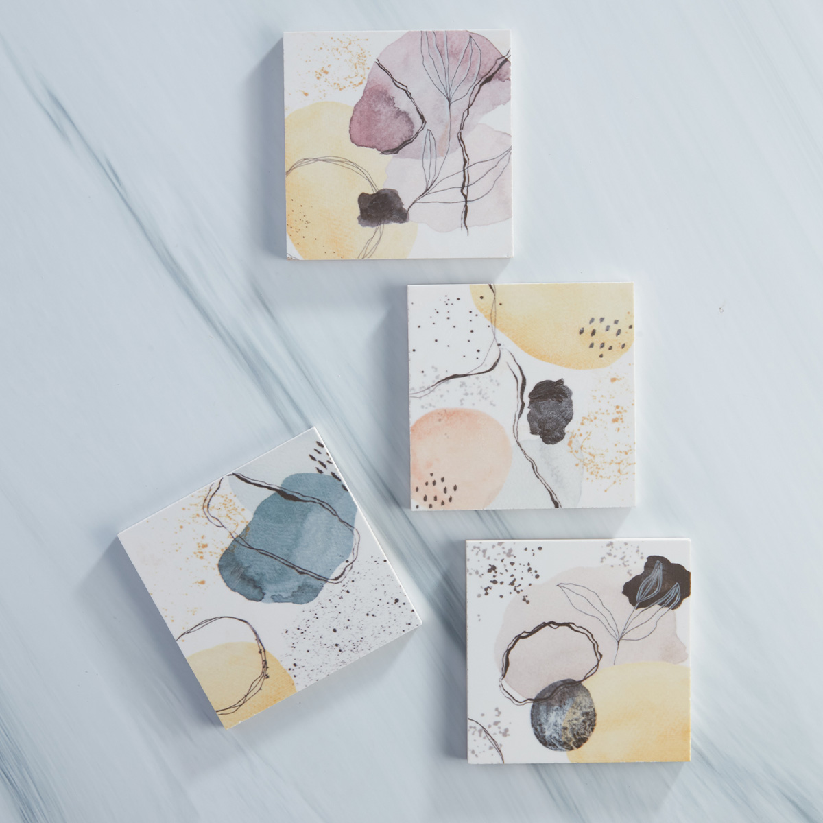 Set 4 Portavasos Euritmia Surtido 10x10cm