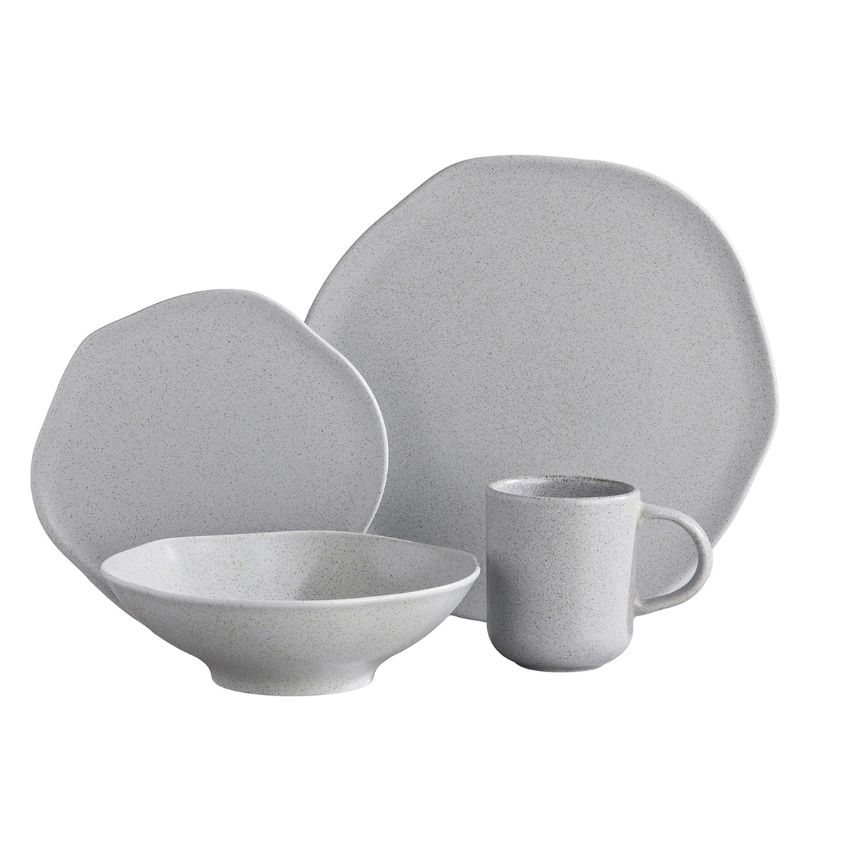 Vajilla Corona Caliza 4 Puestos 16 Piezas