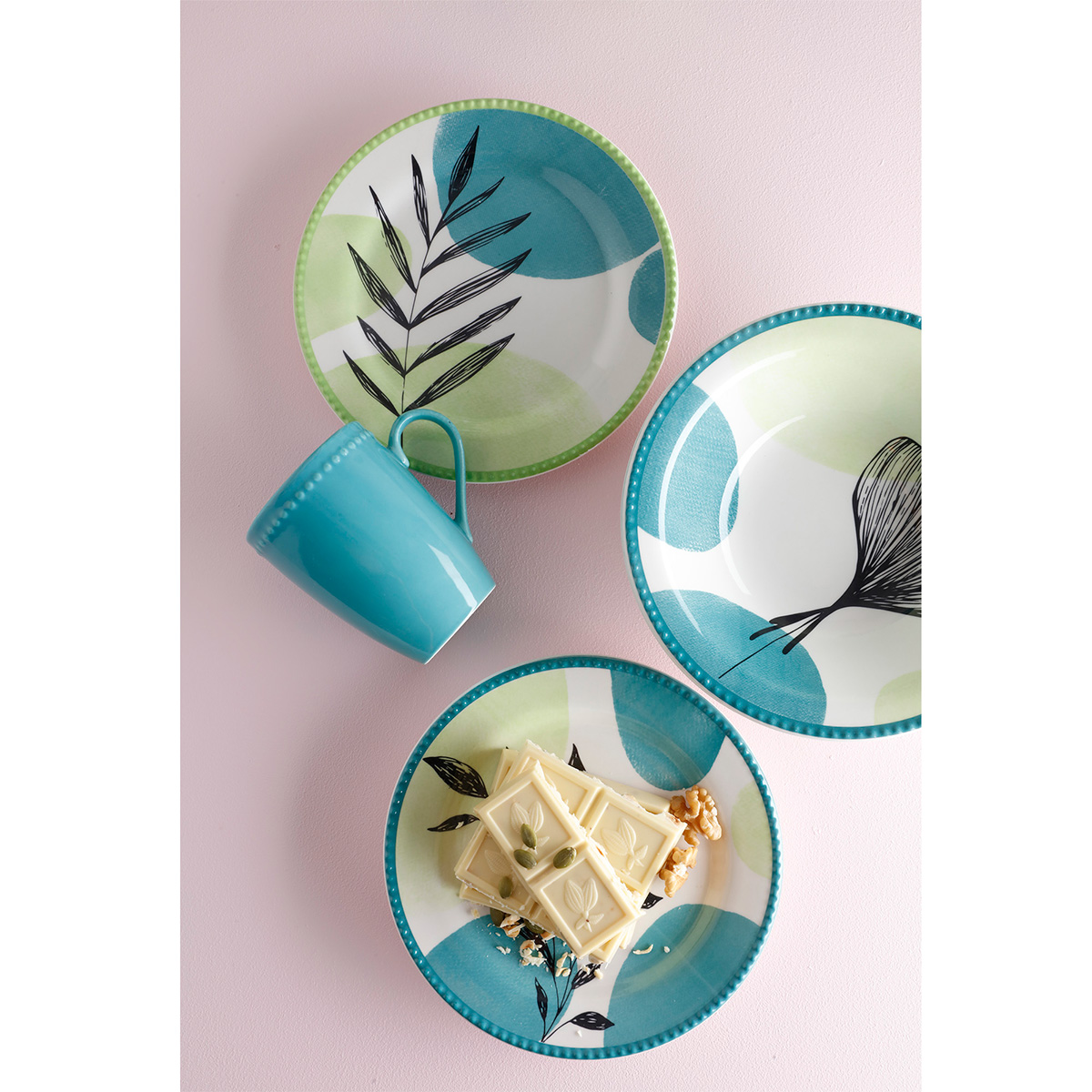 Vajilla Corona Artemisa 4 Puestos 16 Piezas